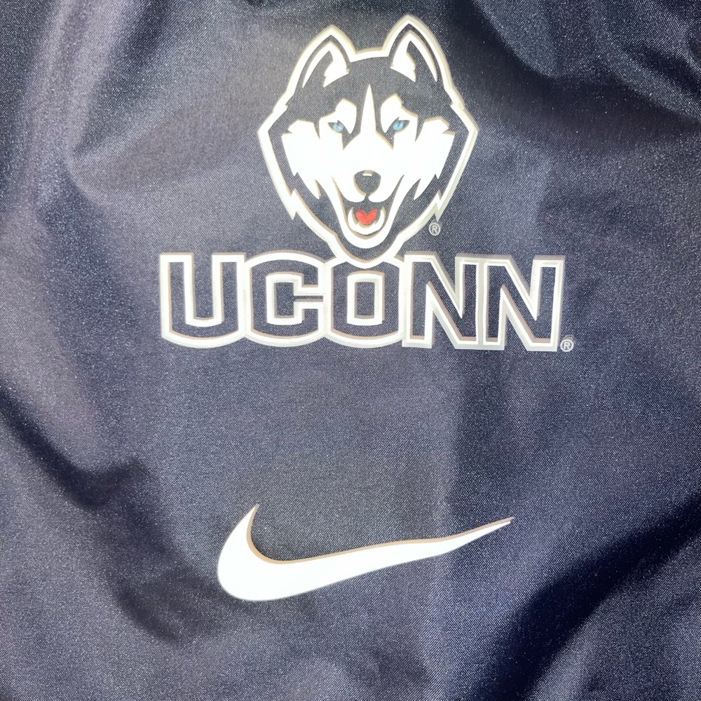 Nike UConn Navy and Black Drawstring Backpack - Picture 2 of 4